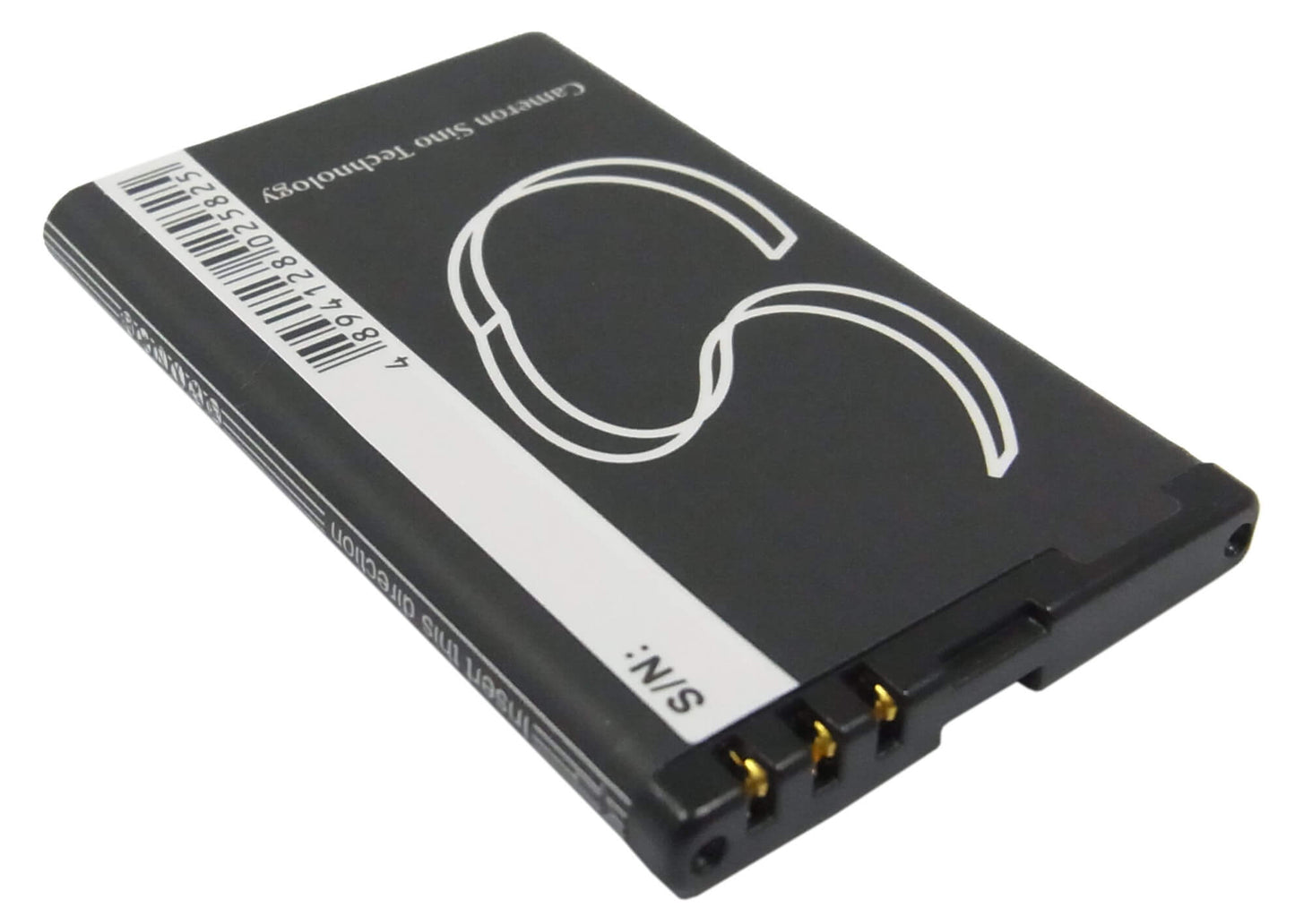 3.7V, 900mAh, Li-ion Battery fits Nokia, 5230, 5800, 3.33Wh