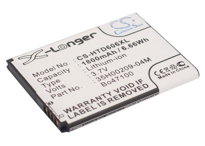 3.8V, 1800mAh, Li-ion Battery fits Htc, Cp3, Desire 326, 6.84Wh