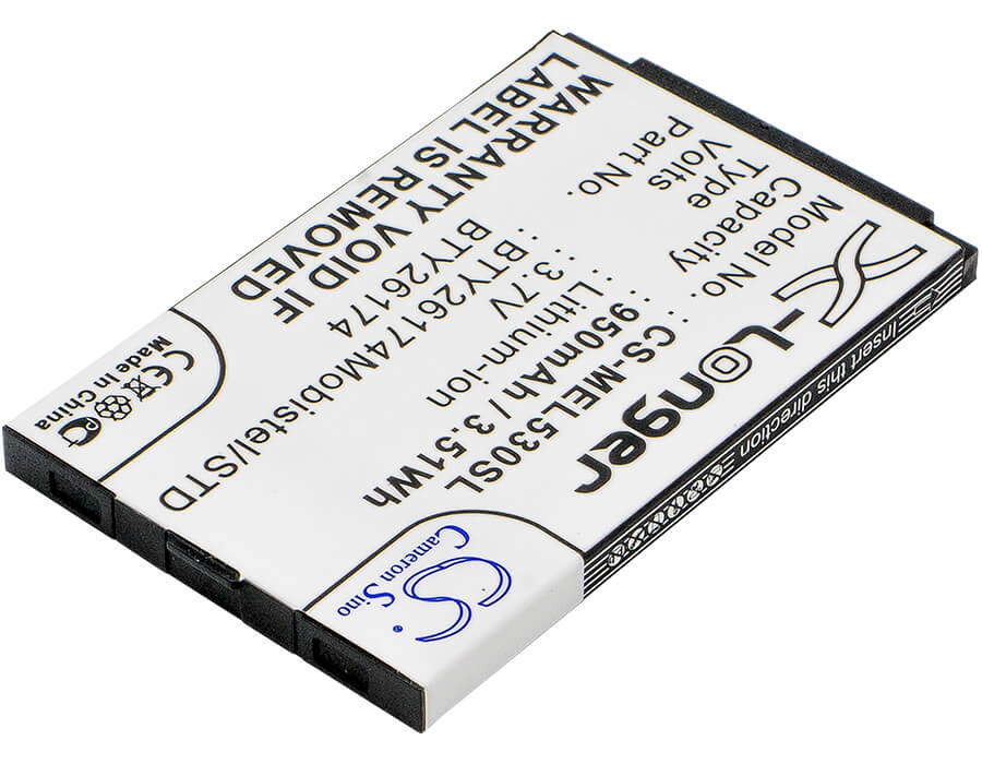 3.7V, 950mAh, Li-ion Battery fits Mobistel, El530, El530 Dual, 3.515Wh