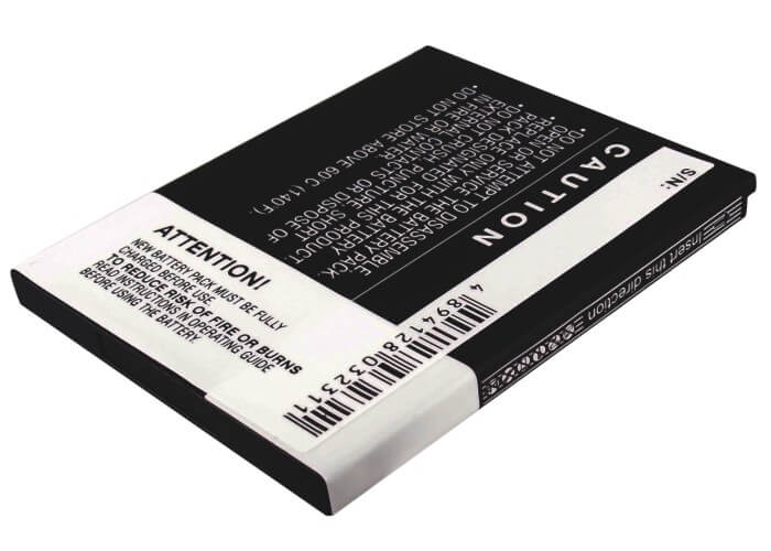 3.7V, 1500mAh, Li-ion Battery fits Samsung, Sch-i920, Sch-i920 Omnia Ii, 5.55Wh