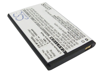 3.7V, 1000mAh, Li-ion Battery fits Sagem, My600v, My-600v, 3.7Wh