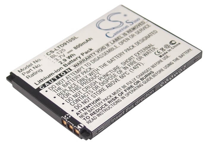 3.7V, 1000mAh, Li-ion Battery fits Lenovo, A910, P650wg, 3.7Wh