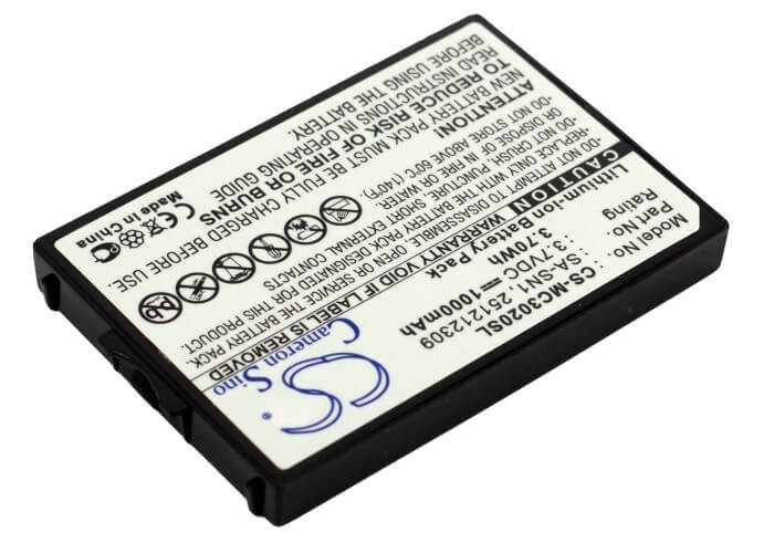 3.7V, 1000mAh, Li-ion Battery fits Sagem, 3000, 3016, 3.7Wh