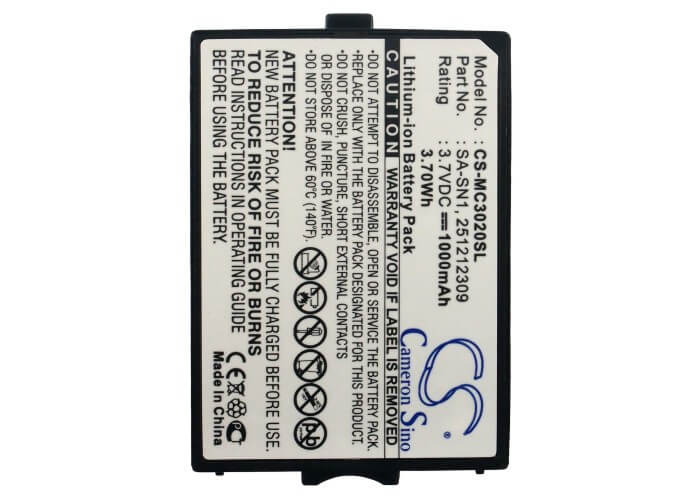 3.7V, 1000mAh, Li-ion Battery fits Sagem, 3000, 3016, 3.7Wh