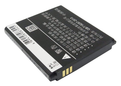 3.7V, 1750mAh, Li-ion Battery fits Gionee, Gn170, 6.475Wh