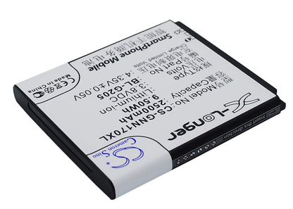3.8V, 2500mAh, Li-ion Battery fits Gionee, Gn170, 9.5Wh