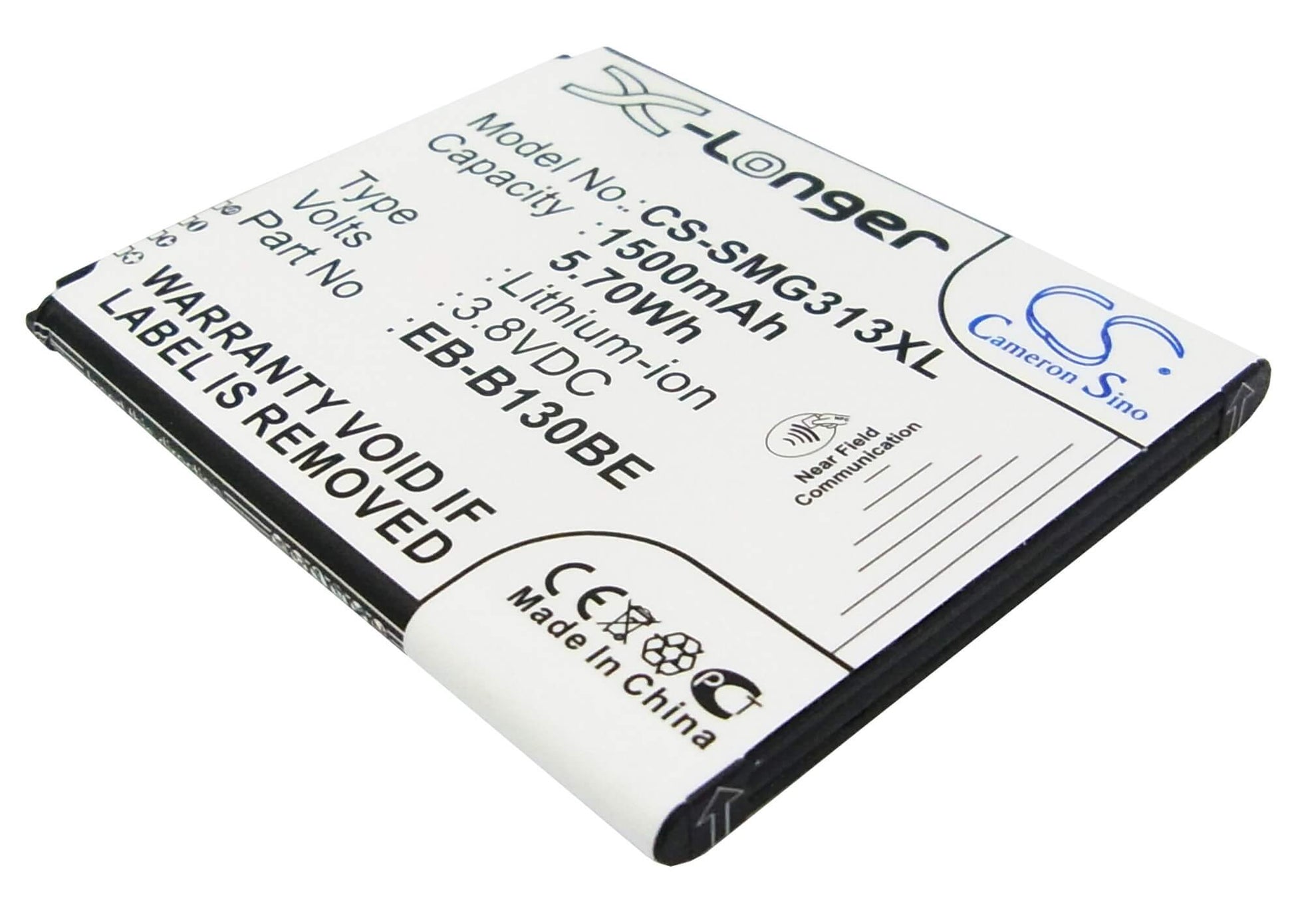 CS-SMG313XL, Mobile, Smartphone 3.8V, 1500mAh, Li-ion Battery fits Samsung, Galaxy Ace 4 3g, Galaxy Ace Nxt, 5.7Wh