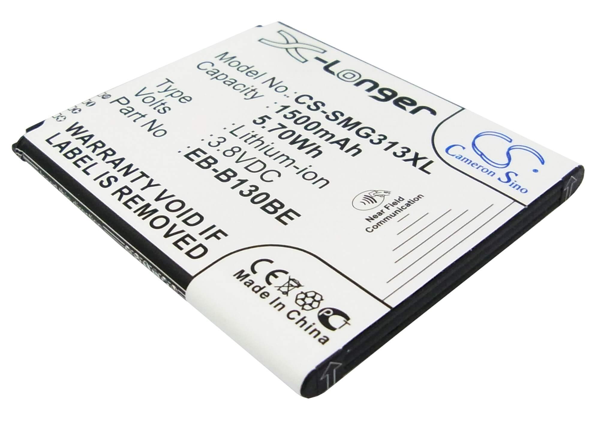 CS-SMG313XL, Mobile, Smartphone 3.8V, 1500mAh, Li-ion Battery fits Samsung, Galaxy Ace 4 3g, Galaxy Ace Nxt, 5.7Wh
