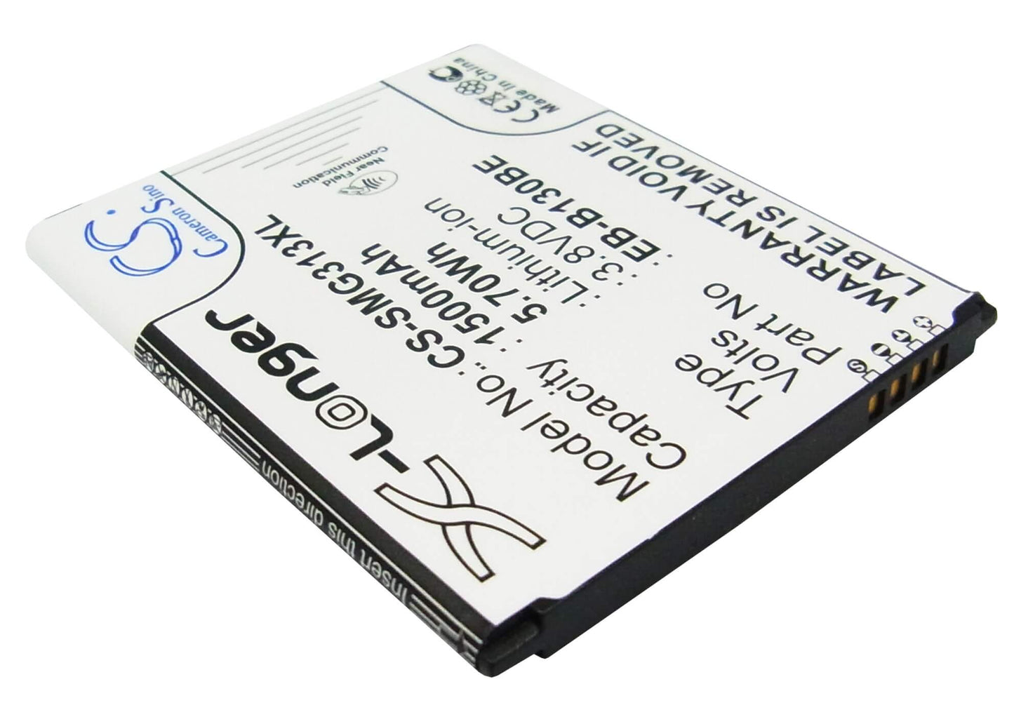 CS-SMG313XL, Mobile, Smartphone 3.8V, 1500mAh, Li-ion Battery fits Samsung, Galaxy Ace 4 3g, Galaxy Ace Nxt, 5.7Wh