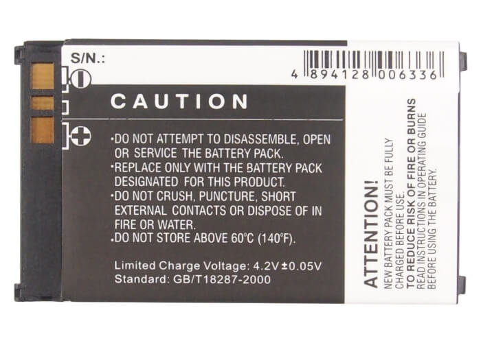 3.7V, 950mAh, Li-ion Battery fits Sharp, 550sh, Gx15, 3.515Wh