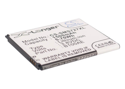 3.8V, 1500mAh, Li-ion Battery fits Samsung, Galaxy Ace 3, Galaxy Ace 3 3g, 5.7Wh