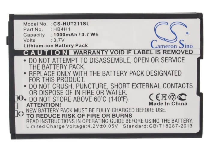 3.7V, 1000mAh, Li-ion Battery fits Virgin Mobile, Vm820, 3.7Wh