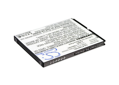 3.7V, 1300mAh, Li-ion Battery fits Pantech, Burst, P9070, 4.81Wh