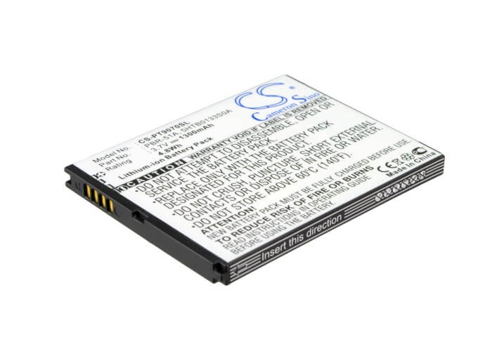 3.7V, 1300mAh, Li-ion Battery fits Pantech, Burst, P9070, 4.81Wh
