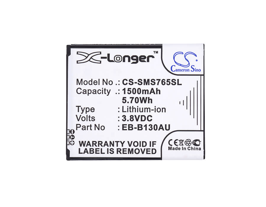 3.8V, 1500mAh, Li-ion Battery fits Samsung, Greatcall Touch 3, Jitterbug Touch 3, 5.7Wh