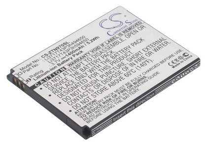 3.7V, 1400mAh, Li-ion Battery fits Zte, Blade 3, Blade 3 Pro, 5.18Wh