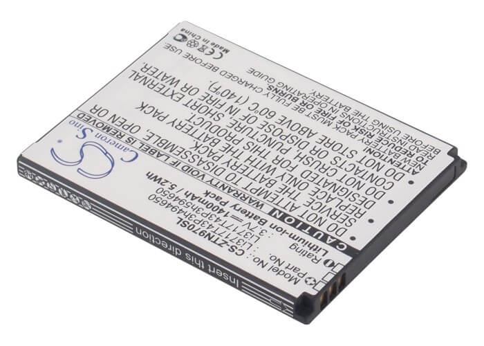 3.7V, 1400mAh, Li-ion Battery fits Virgin Mobile, Awe, Awe N800, 5.18Wh