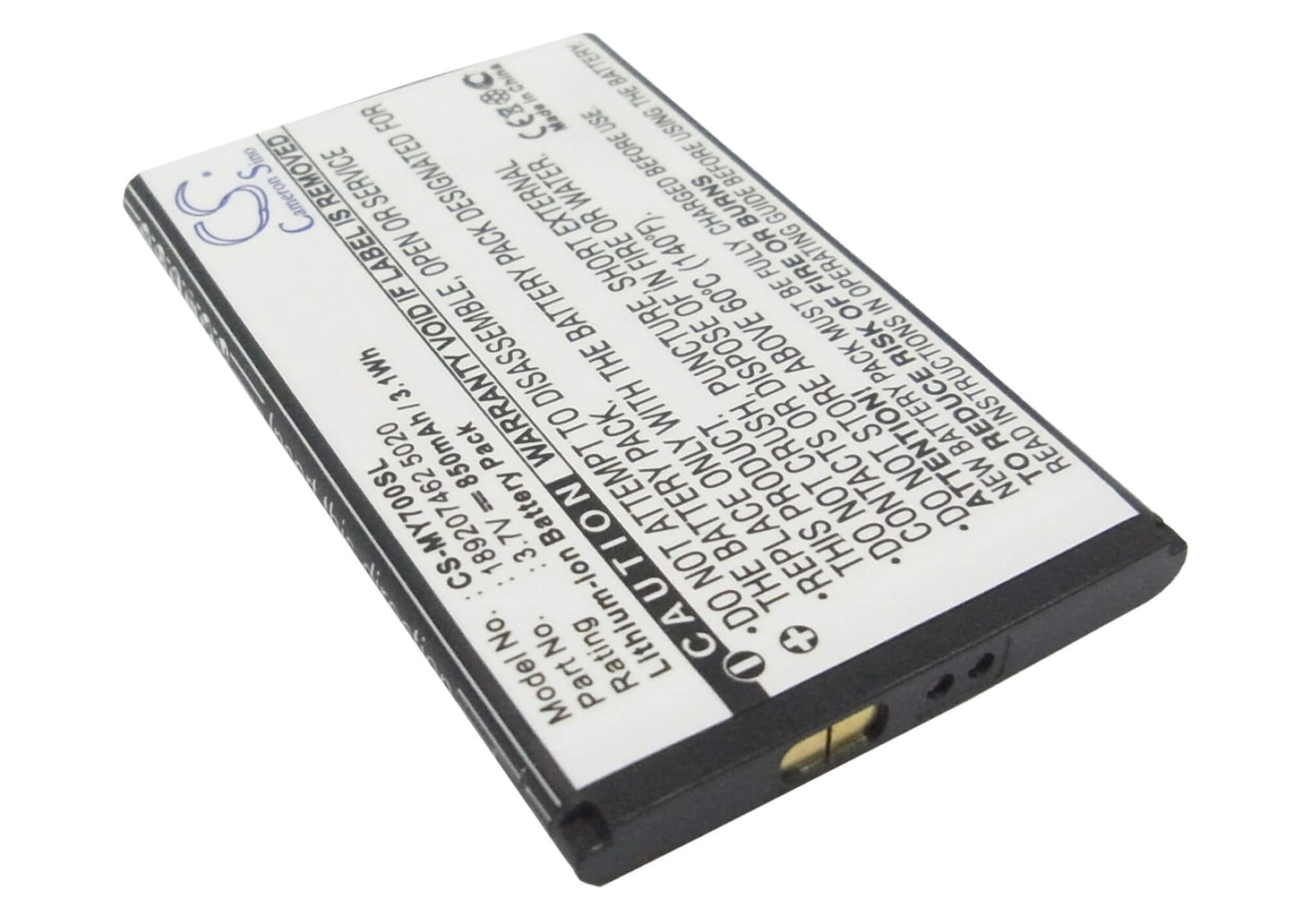 3.7V, 850mAh, Li-ion Battery fits Sagem, My419x, My700x, 3.145Wh