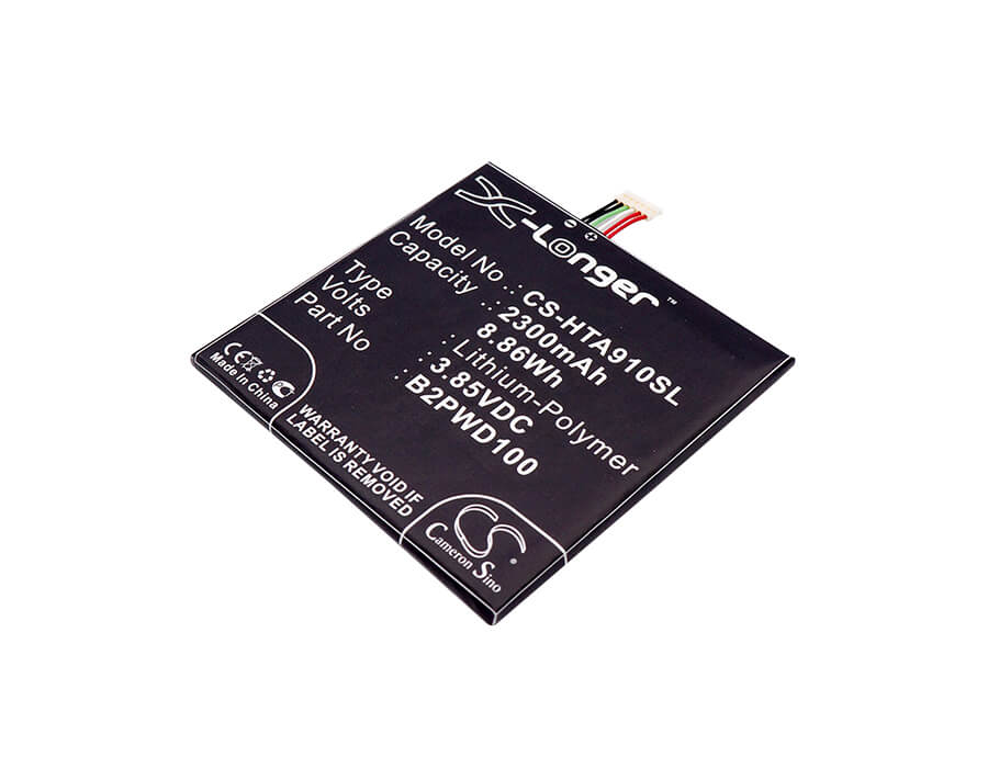 3.85V, 2300mAh, Li-Polymer Battery fits Htc, 2pwd100, One A9s, 8.855Wh