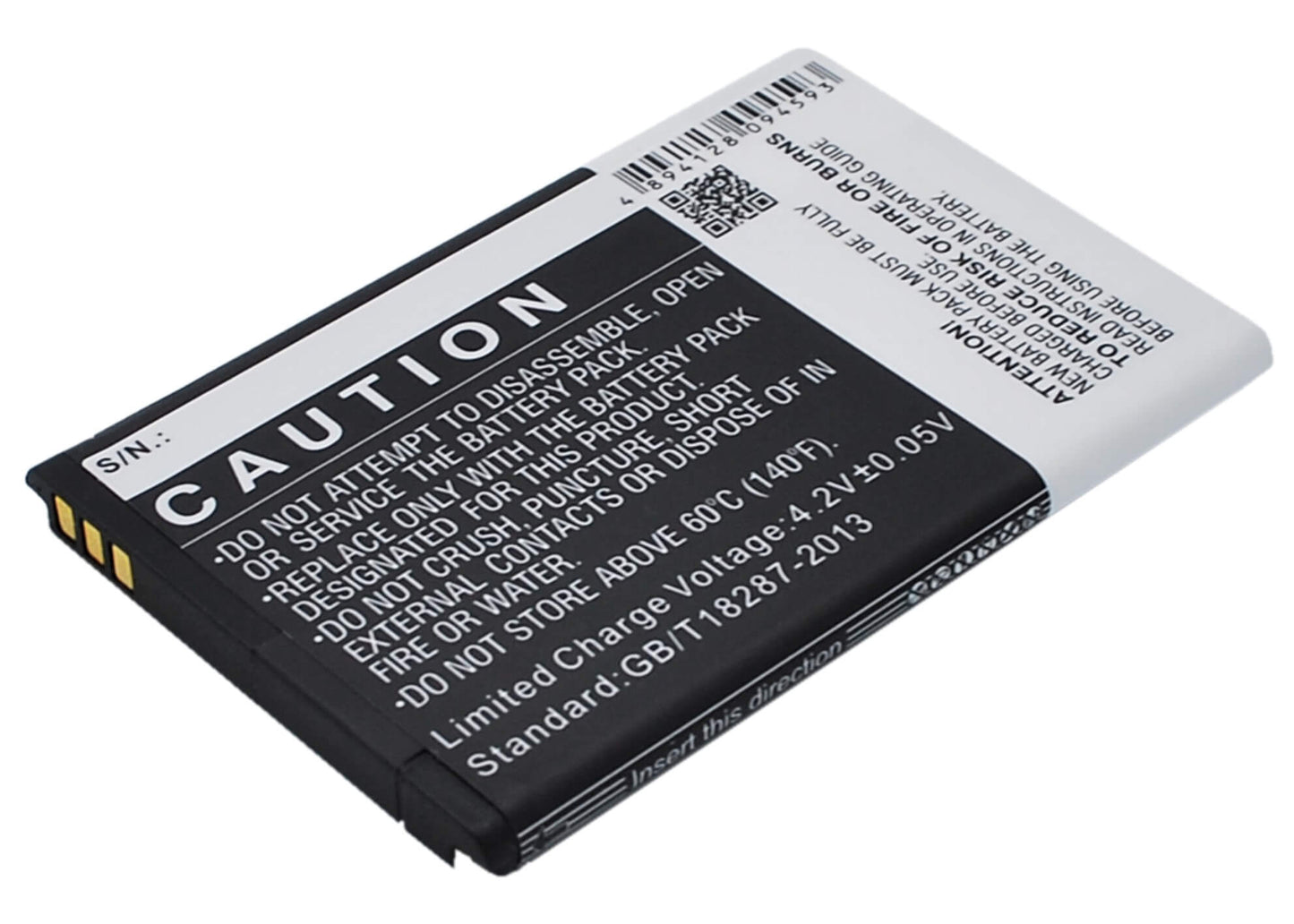 3.7V, 950mAh, Li-ion Battery fits Wiko, Dolfy, Kar 2, 3.515Wh