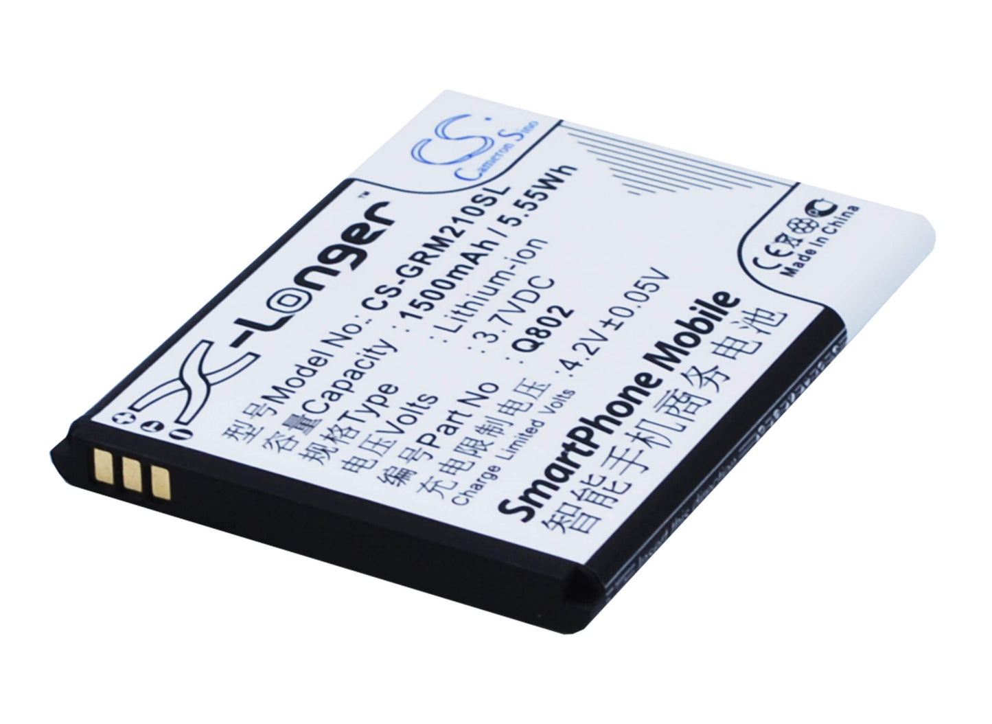 3.7V, 1500mAh, Li-ion Battery fits Green Orange, M2s, Mars 2s, 5.55Wh