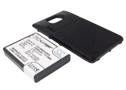 Black, 3.7V, 3200mAh, Li-ion Battery fits Samsung, Galaxy S Ii, Galaxy S2, 11.84Wh