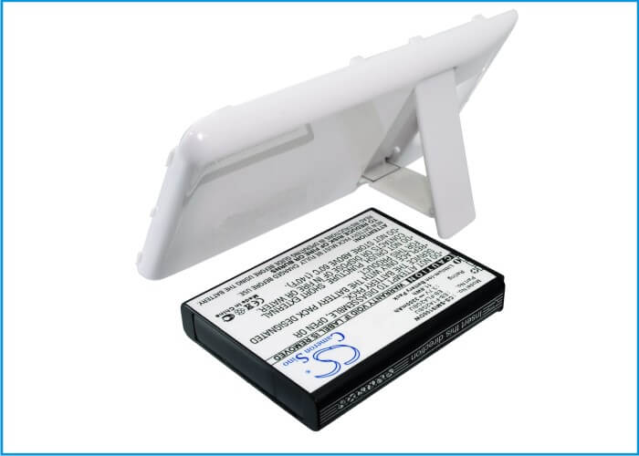 White, 3.7V, 3200mAh, Li-ion Battery fits Samsung, Galaxy S Ii, Galaxy S2, 11.84Wh