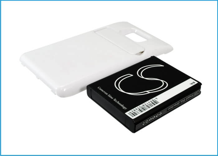 White, 3.7V, 3200mAh, Li-ion Battery fits Samsung, Galaxy S Ii, Galaxy S2, 11.84Wh