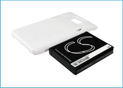 White, 3.7V, 3200mAh, Li-ion Battery fits Samsung, Galaxy S Ii, Galaxy S2, 11.84Wh