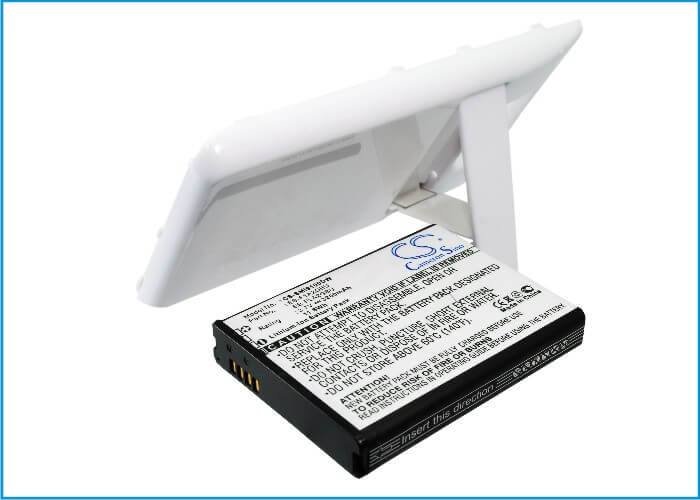 White, 3.7V, 3200mAh, Li-ion Battery fits Samsung, Galaxy S Ii, Galaxy S2, 11.84Wh