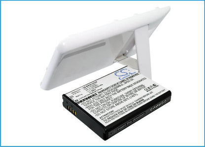 White, 3.7V, 3200mAh, Li-ion Battery fits Samsung, Galaxy S Ii, Galaxy S2, 11.84Wh