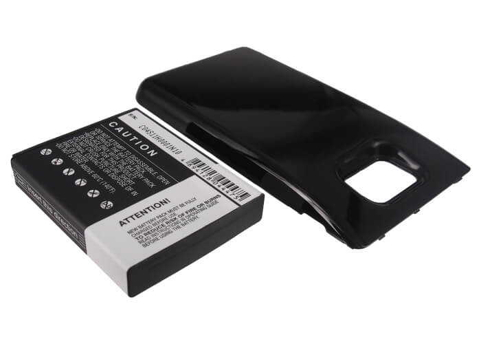 Black, 3.7V, 2600mAh, Li-ion Battery fits Samsung, Galaxy S Ii, Galaxy S2, 9.62Wh