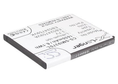 3.7V, 1650mAh, Li-ion Battery fits At&t, Focus S, Rugby Smart, 6.105Wh