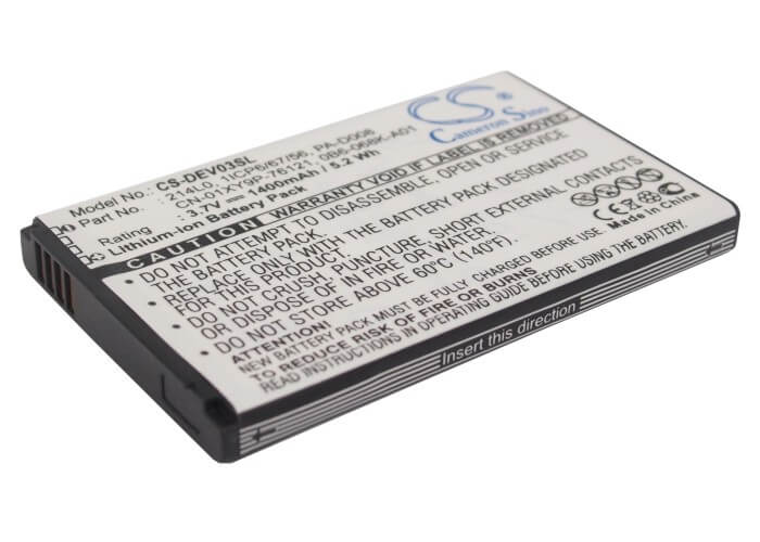 3.7V, 1400mAh, Li-ion Battery fits T-mobile, Venue Pro, 5.18Wh
