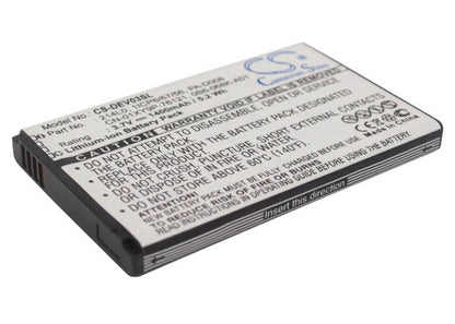 3.7V, 1400mAh, Li-ion Battery fits T-mobile, Venue Pro, 5.18Wh