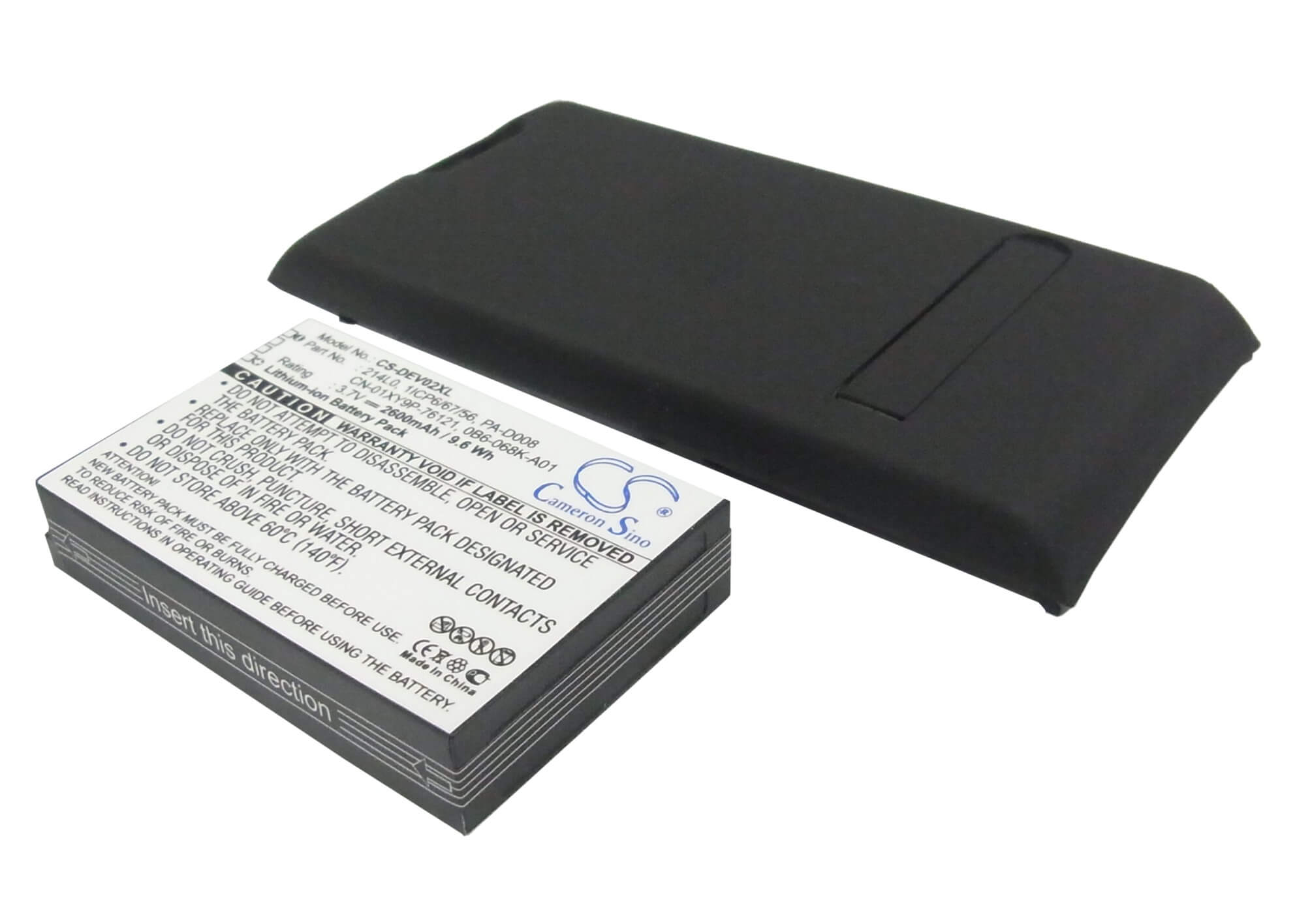 3.7V, 2600mAh, Li-ion Battery fits Dell, V02s, Venue Pro, 9.62Wh
