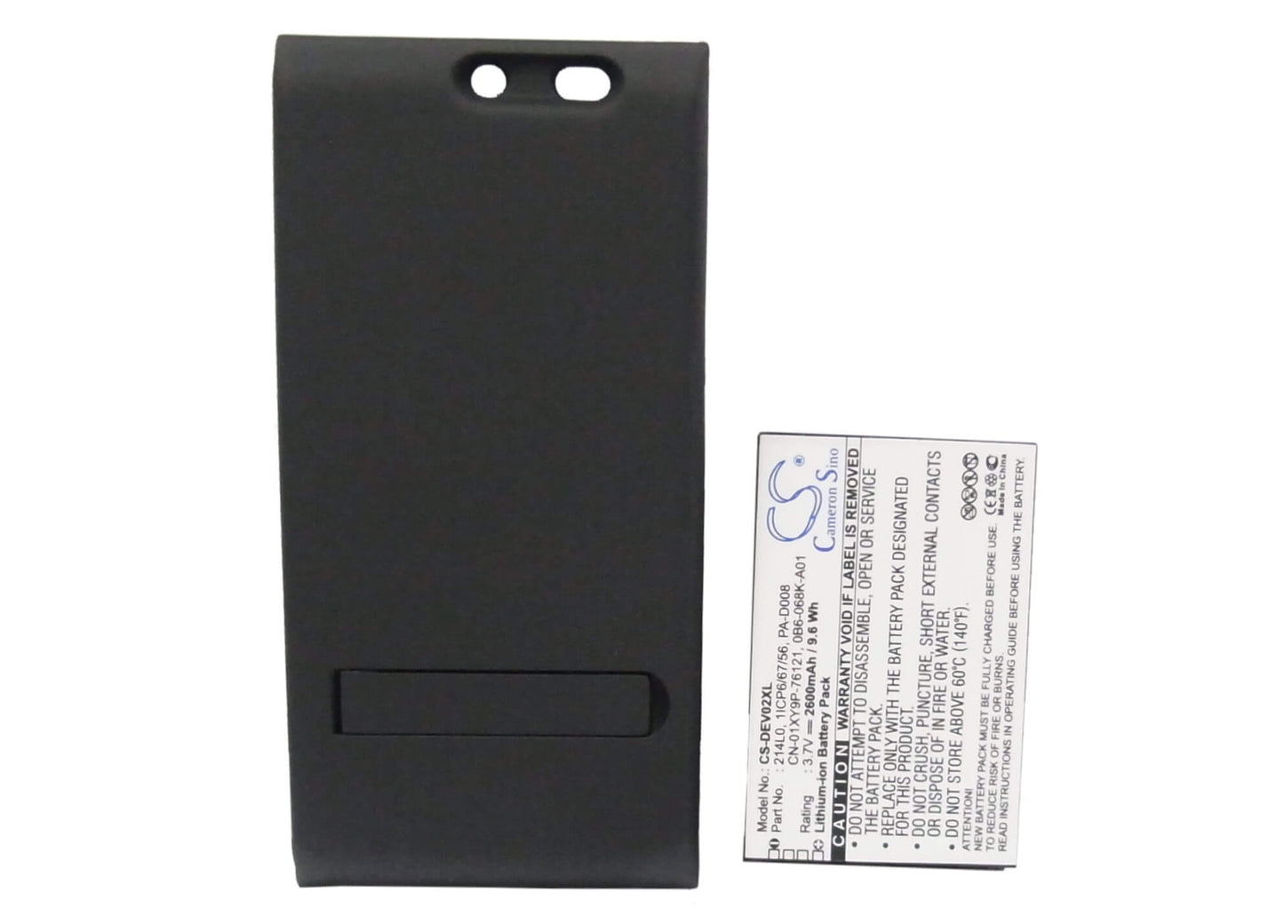 3.7V, 2600mAh, Li-ion Battery fits Dell, V02s, Venue Pro, 9.62Wh