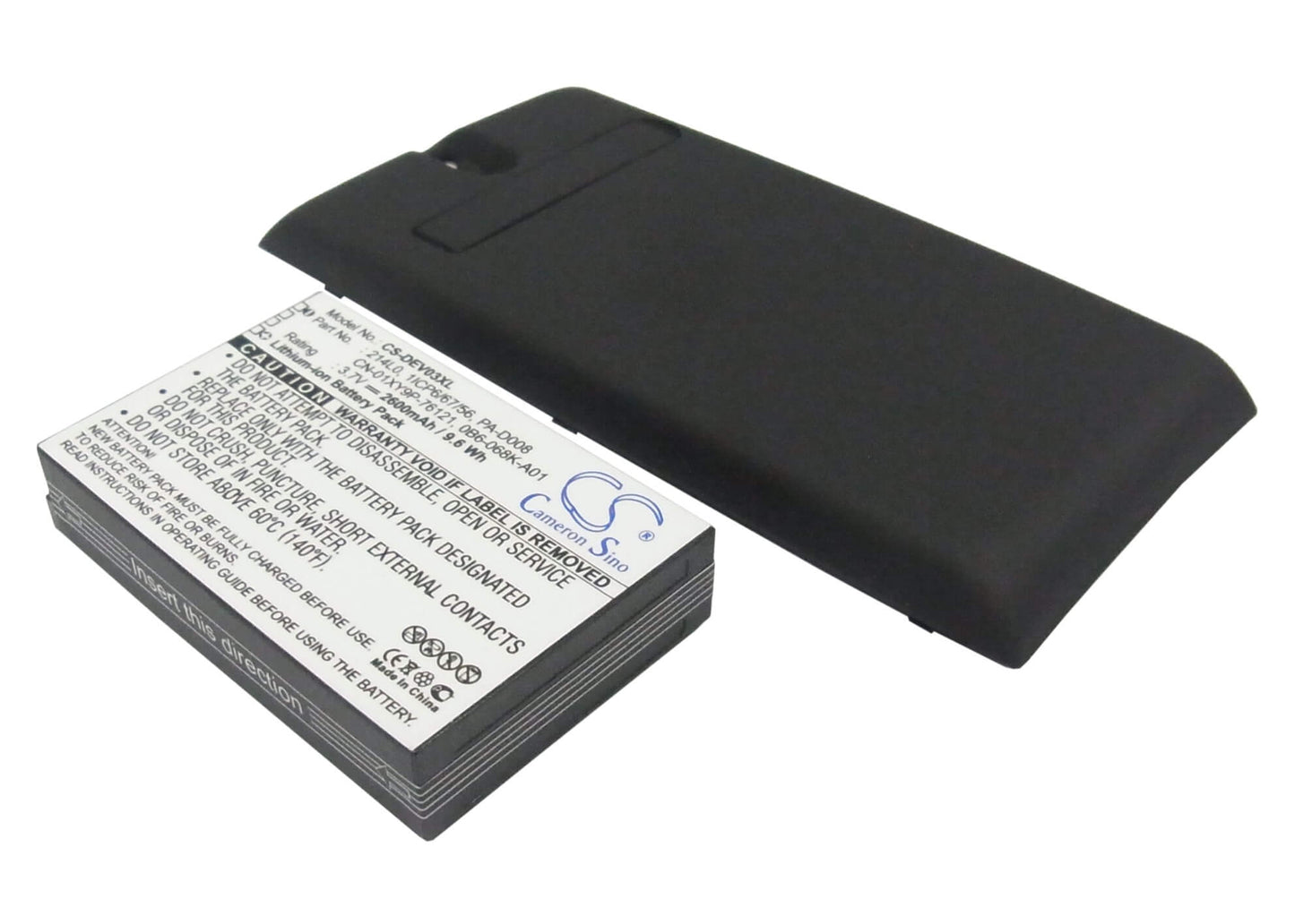 3.7V, 2600mAh, Li-ion Battery fits Dell, V03b, Venue, 9.62Wh