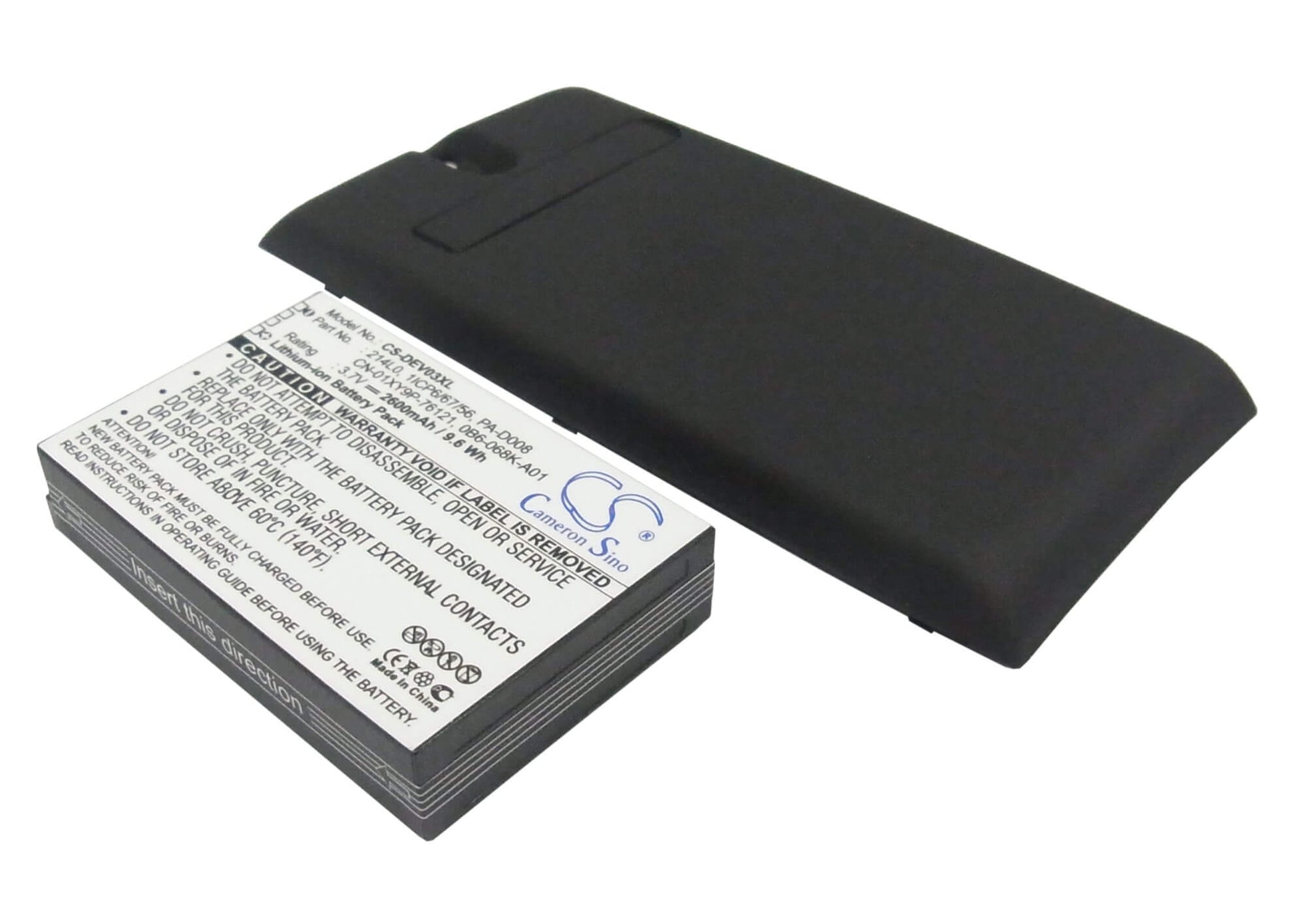 3.7V, 2600mAh, Li-ion Battery fits Dell, V03b, Venue, 9.62Wh