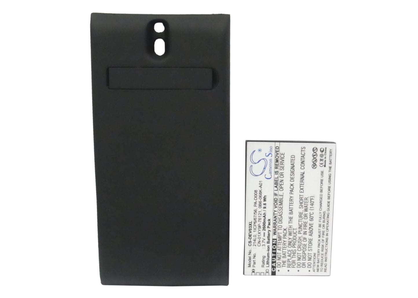 3.7V, 2600mAh, Li-ion Battery fits Dell, V03b, Venue, 9.62Wh