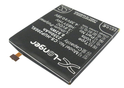 3.8V, 2350mAh, Li-Polymer Battery fits Huawei, Ascend P2, Gl07s, 8.93Wh