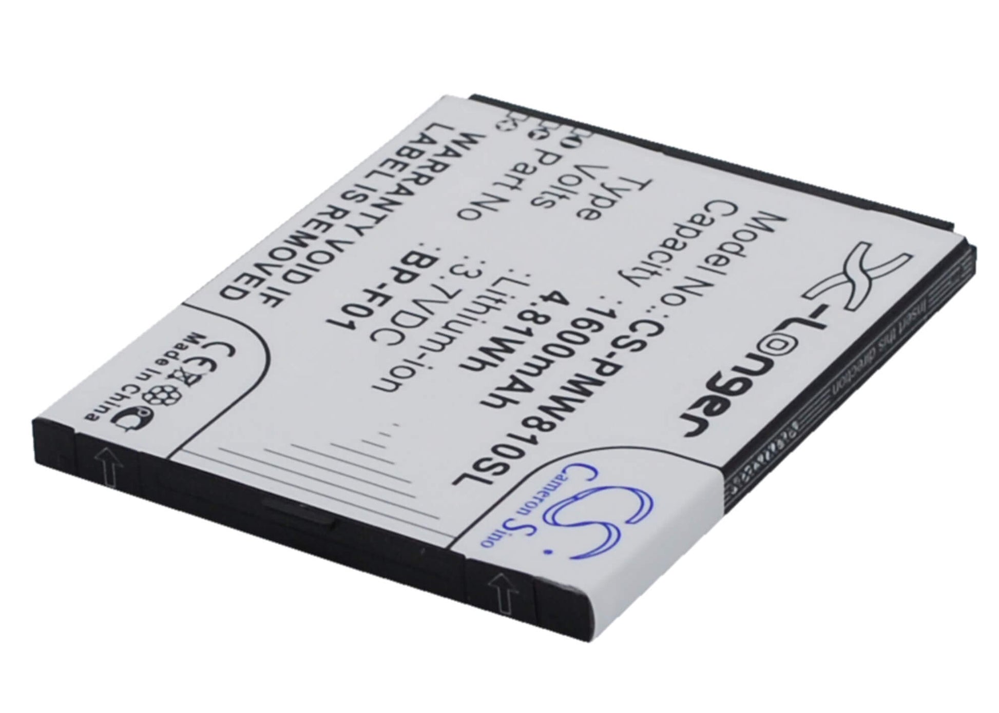 3.7V, 1300mAh, Li-ion Battery fits Phicomm, Fws610, Fws810, 4.81Wh