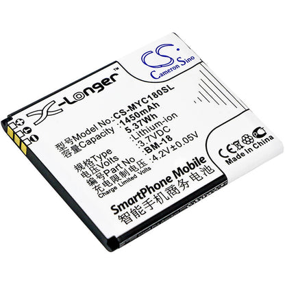 3.7V, 1450mAh, Li-ion Battery fits Myphone, C-smart Iii, 5.365Wh
