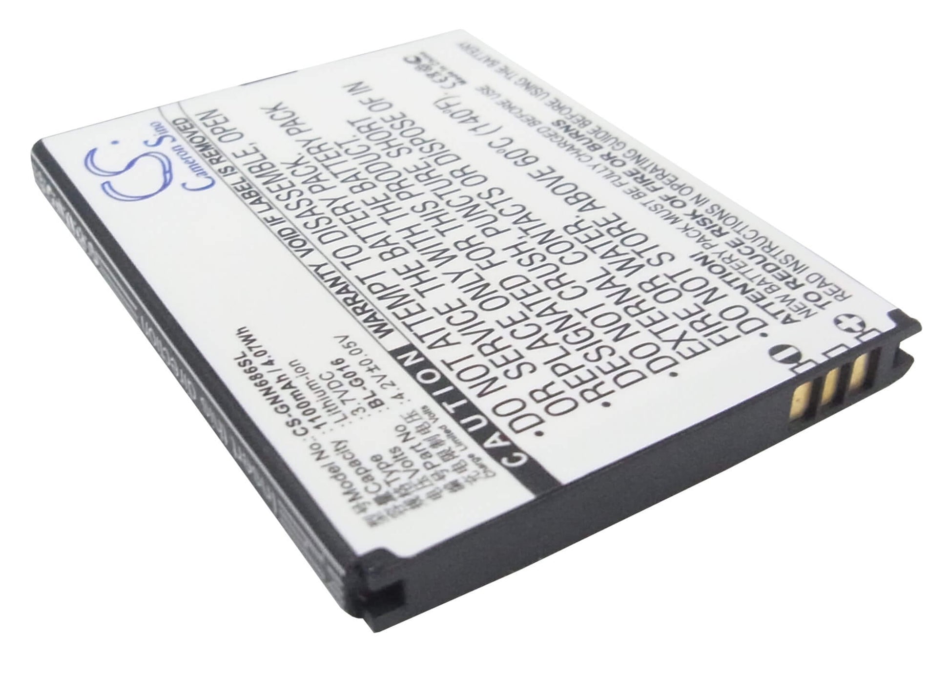 3.7V, 1100mAh, Li-ion Battery fits Explay, Infinity, Infinity Ii, 4.07Wh