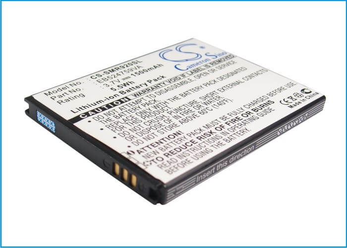 3.7V, 1500mAh, Li-ion Battery fits Samsung, Focus S, Gt-b9062, 5.55Wh