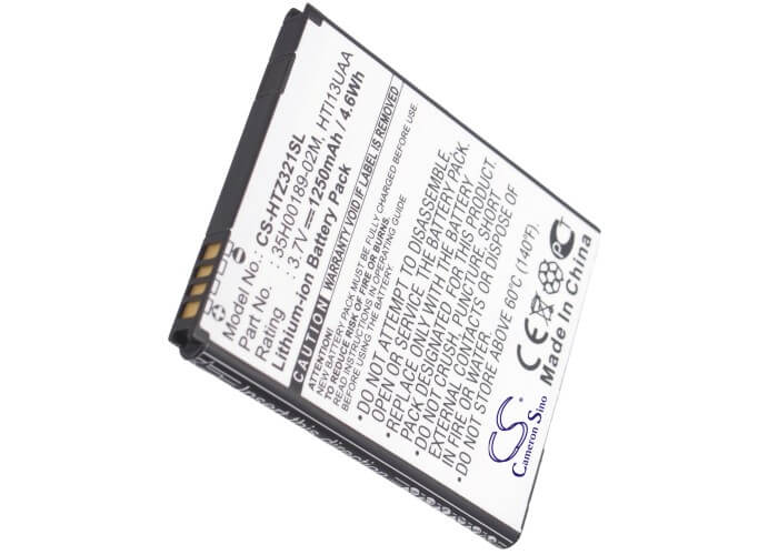 3.7V, 1250mAh, Li-ion Battery fits Kddi, Hti13, Isw13ht, 4.625Wh