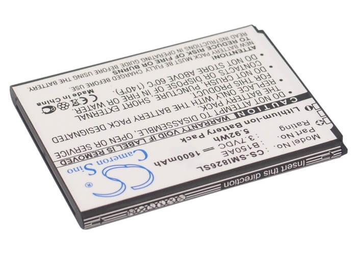 3.7V, 1600mAh, Li-ion Battery fits Samsung, Galaxy Core, Galaxy Core Duos, 5.92Wh