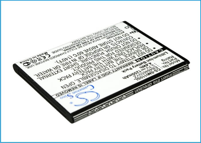 3.7V, 1200mAh, Li-ion Battery fits Verizon, Galaxy S I500, Illusion, 4.44Wh
