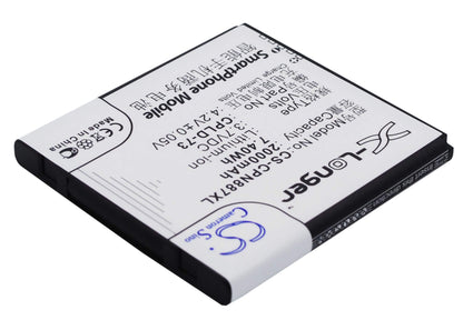 3.7V, 2000mAh, Li-ion Battery fits Coolpad, 8870, 7.4Wh