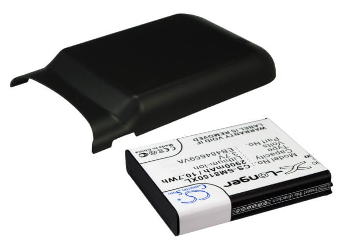 3.7V, 2900mAh, Li-ion Battery fits Samsung, Galaxy W, Gt-i8150, 10.73Wh